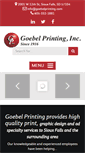 Mobile Screenshot of goebelprinting.com